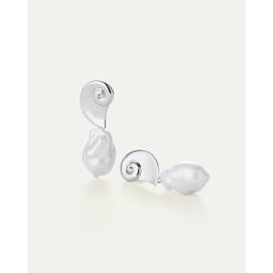 NEW JENNYBIRD women's petra earrings in high polish silver